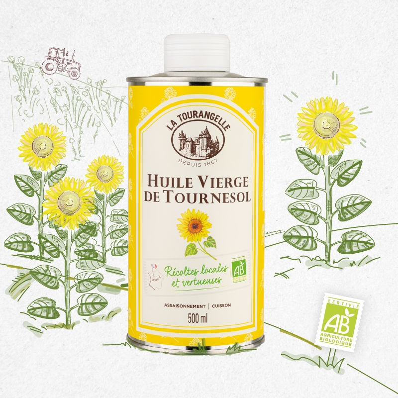 Tournesol vierge Bio - Grossiste en Huiles Bio - Keramis