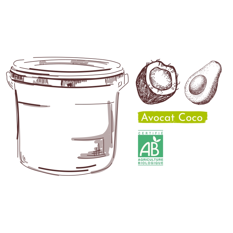 Huile Avocat Coco Bio (5L)