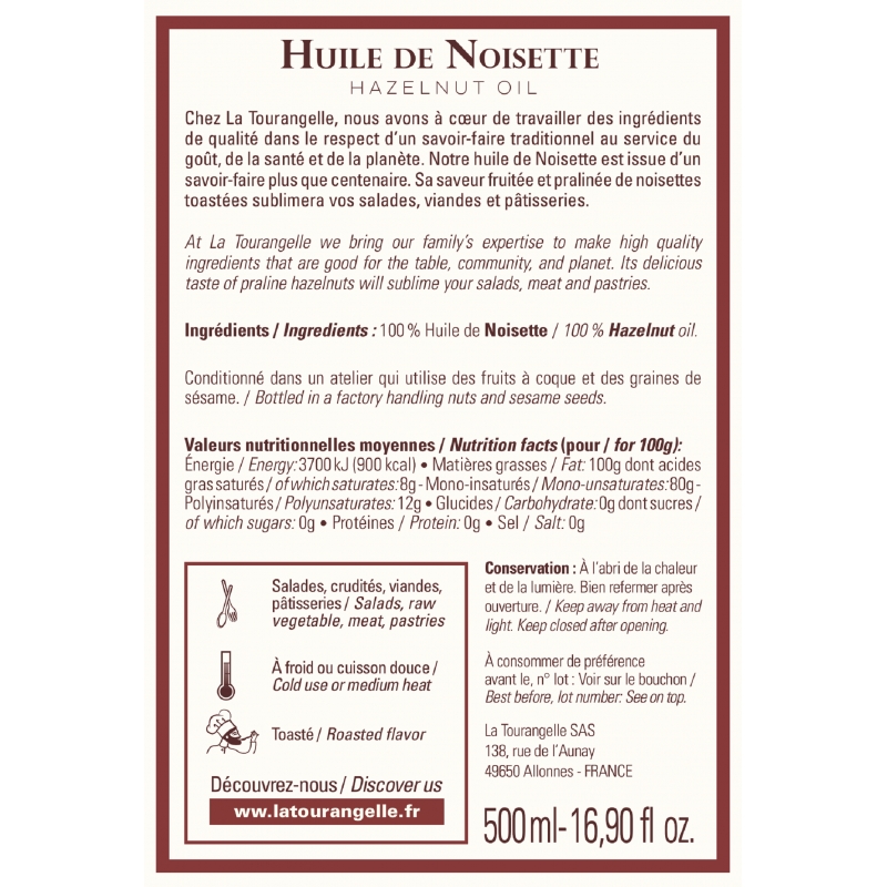 Coffret Huiles best seller : Noix, Noisettes et Sésame - La Tourangelle