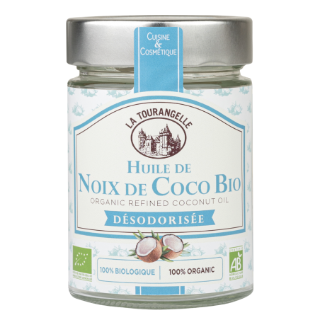 Huile de noix de coco désodorisée BIO Rapunzel 200g