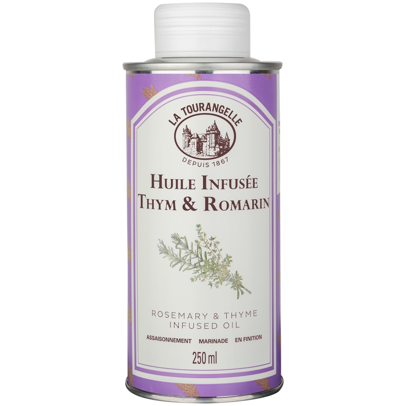 Huile infusée au thym et au romarin - Huiles de La Tourangelle -250ml