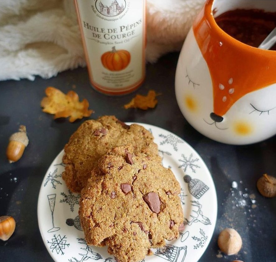 Cookies d'automne à l'huile de Pépins de Courge