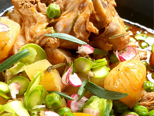 Navarin d'agneau aux légumes printaniers