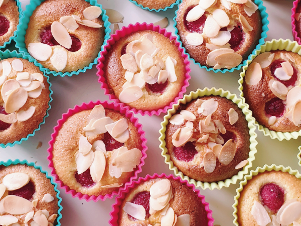 Muffins ricotta framboise