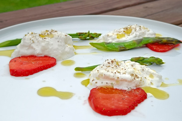 amuse bouche fraise asperge